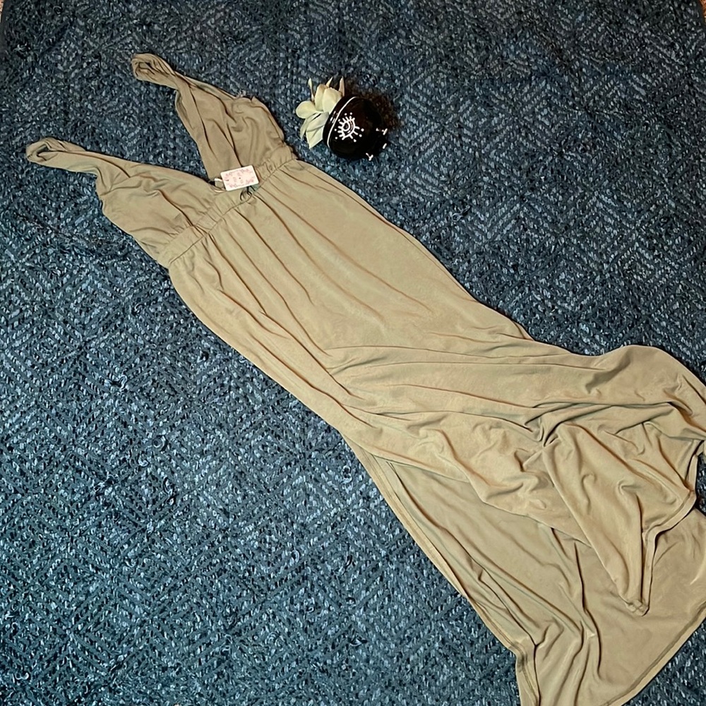 Olive green dress